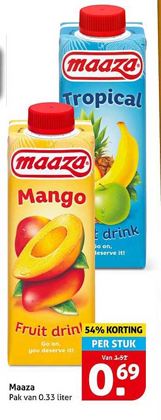 Maaza Pak van 0.33 liter