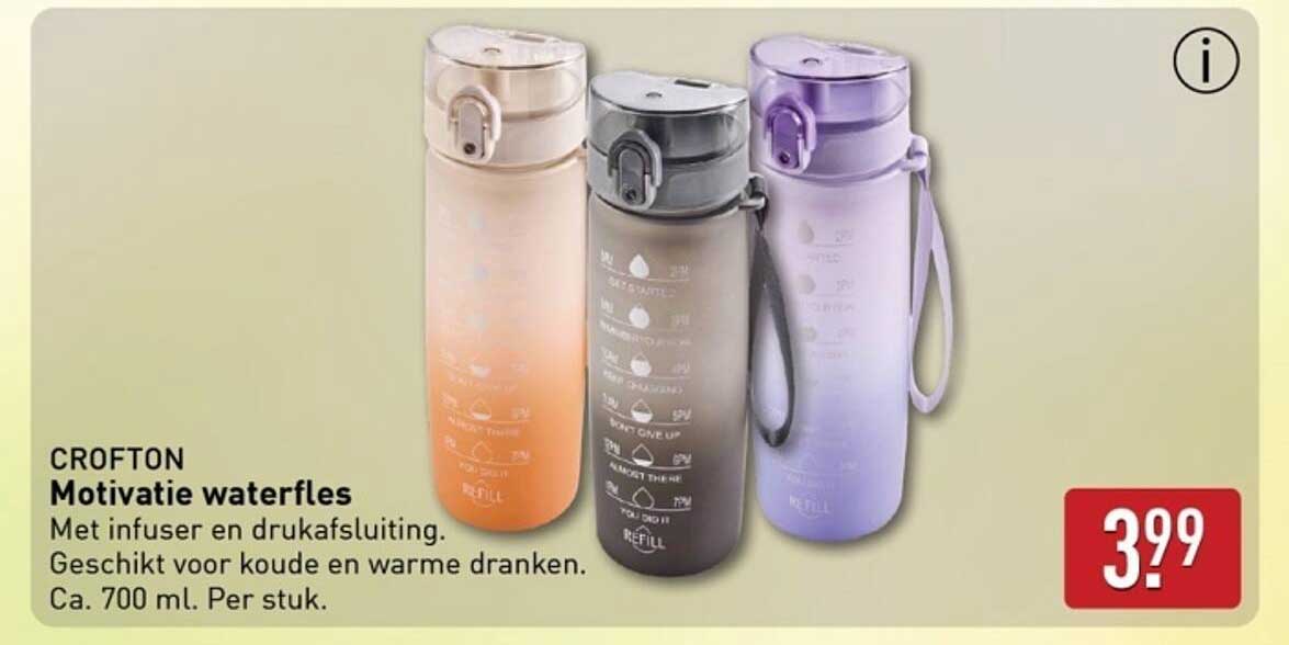 Motivatie waterfles