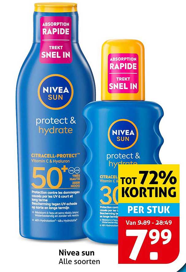 Nivea sun Alle soorten