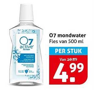 O7 mondwater Fles van 500 ml