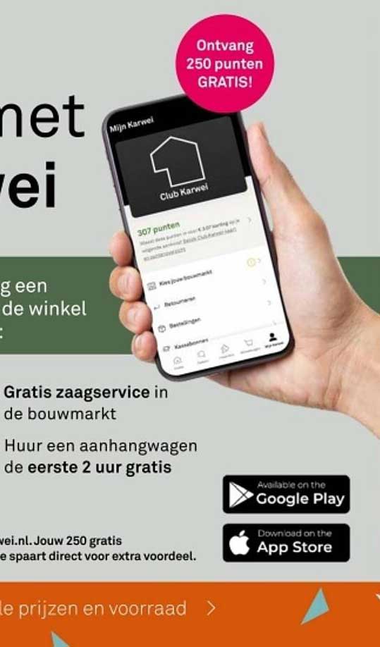 Ontvang 250 punten GRATIS!