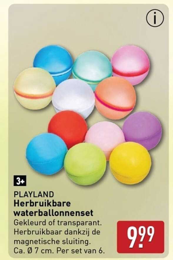 PLAYLAND Herbruikbare waterballonnenetset