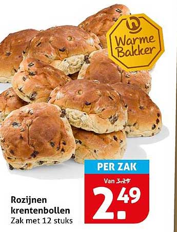 Rozijnen krentenbollen