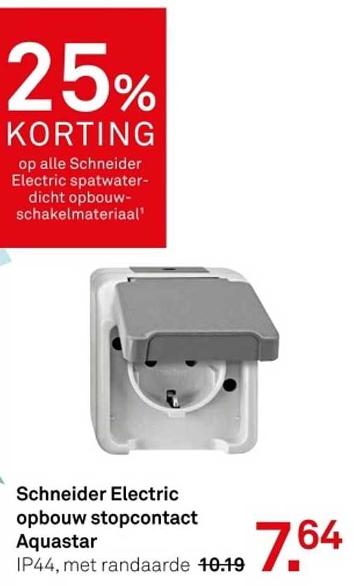 Schneider Electric opbouw stopcontact Aquastar