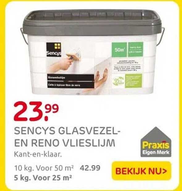 SENCYS GLASVEZEL- EN RENO VLIESLIJM