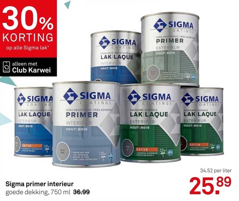 Sigma primer interieur