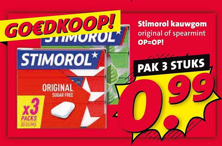 Stimorol kauwgom original of spearmint OP=OP!