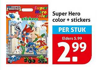 Super Hero color + stickers