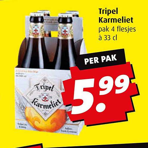 Tripel Karmeliet pak 4 flesjes à 33 cl