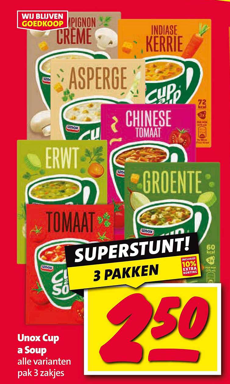 Unox Cup a Soup alle varianten pak 3 zakjes