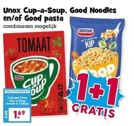 Unox Cup-a-Soup, Good Noodles en/of Good pasta