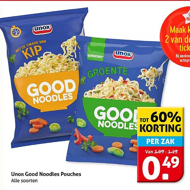 Unox Good Noodles Pouches Alle soorten