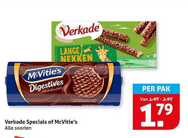 Verkade Specials of McVitie's - Alle soorten