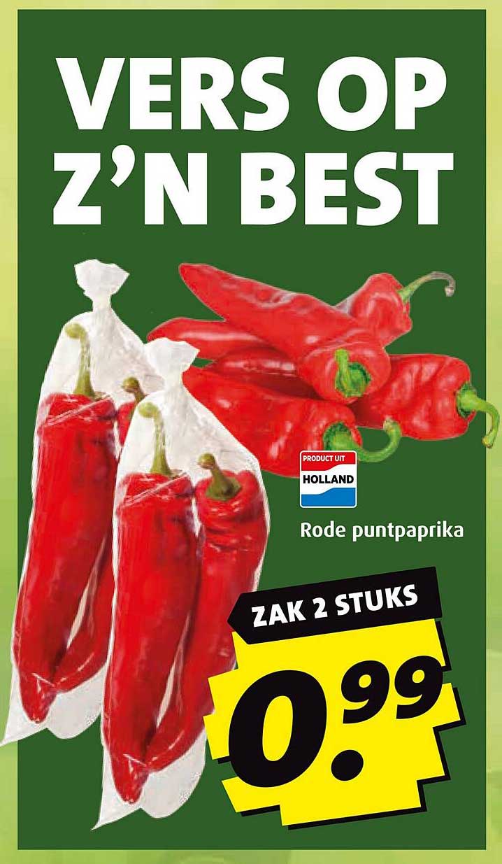 VERS OP Z'N BEST - Rode puntpaprika