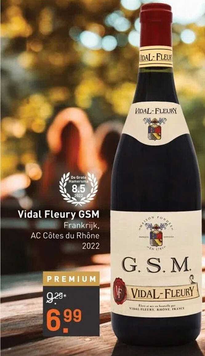 Vidal Fleury GSM Frankrijk, AC Côtes du Rhône 2022