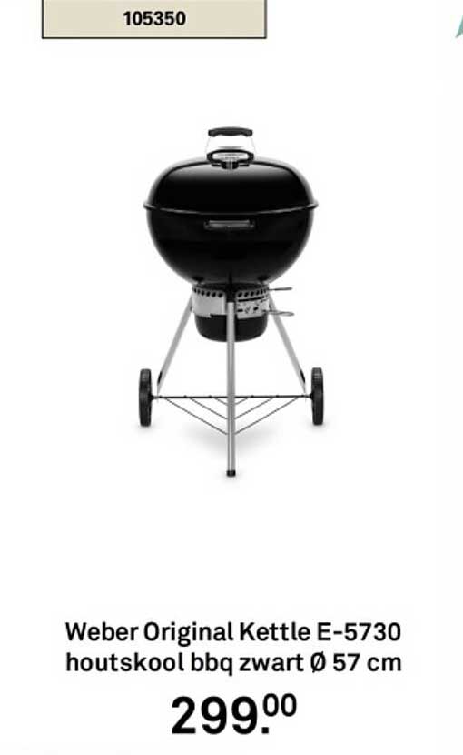 Weber Original Kettle E-5730 houtskool bbq zwart Ø 57 cm