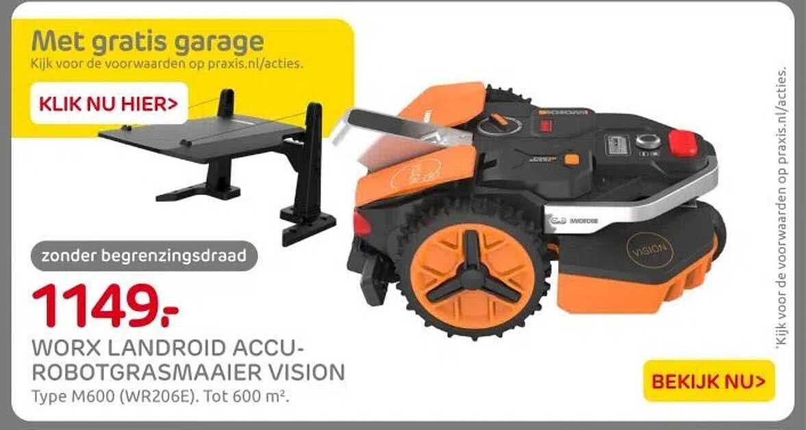 WORX LANDROID ACCU-ROBOTGRASMAAIER VISION