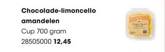 Chocolade-limoncello amandelen