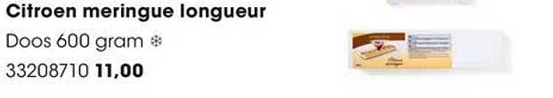 Citroen meringue longueur Doos 600 gram