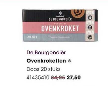De Bourgondiër OVENKROKET Doos 20 stuks