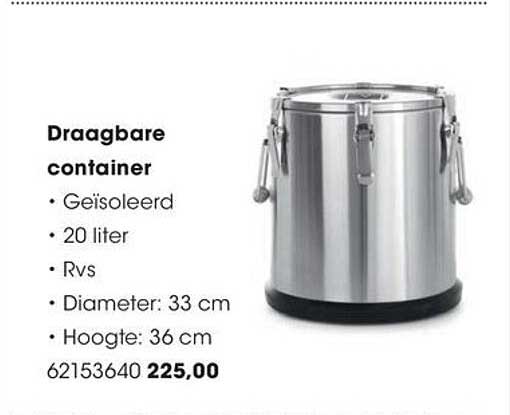 Draagbare container