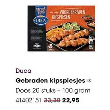 Duca Gebraden kipspiesjes