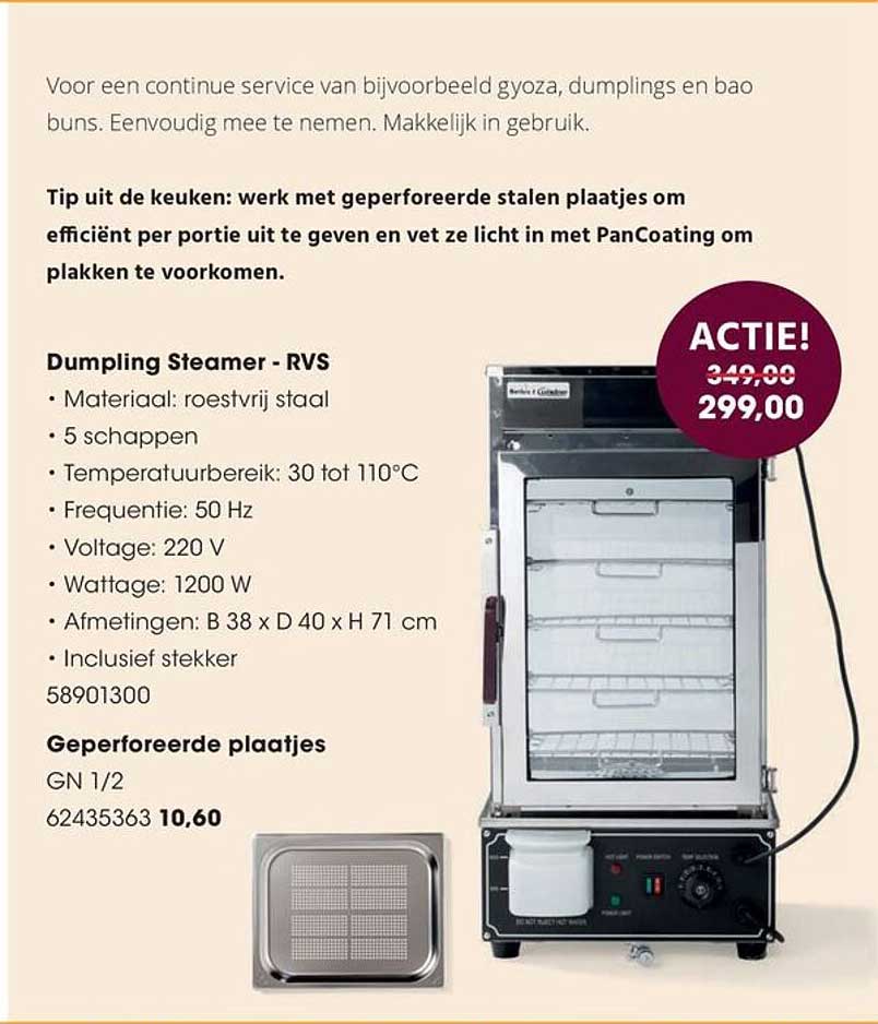 Dumpling Steamer - RVS