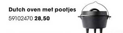 Dutch oven met pootjes