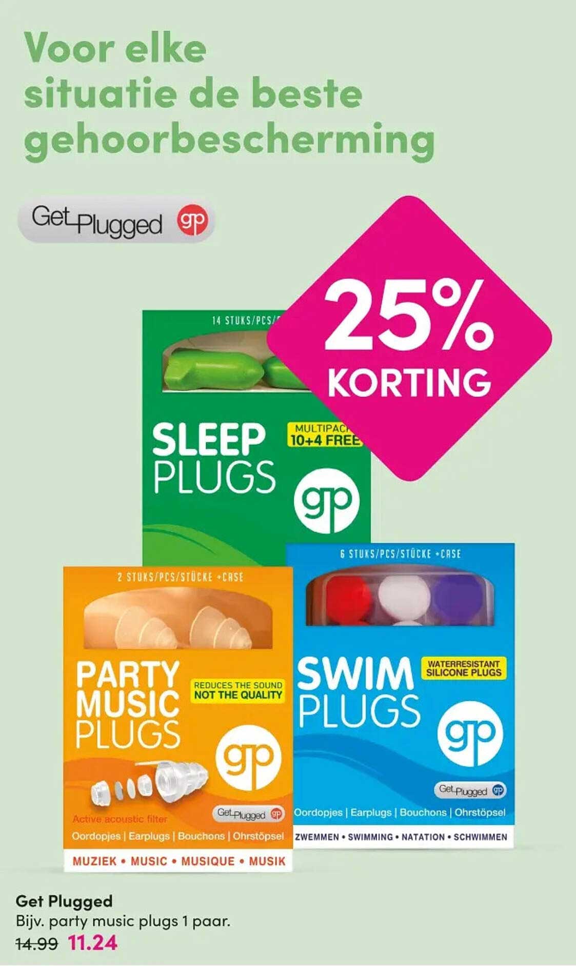Get Plugged 25% Korting