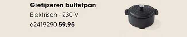 Gietijzeren buffetpan