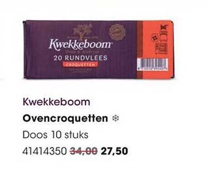 Kwekkeboom Ovenscroquetten Doos 10 stuks