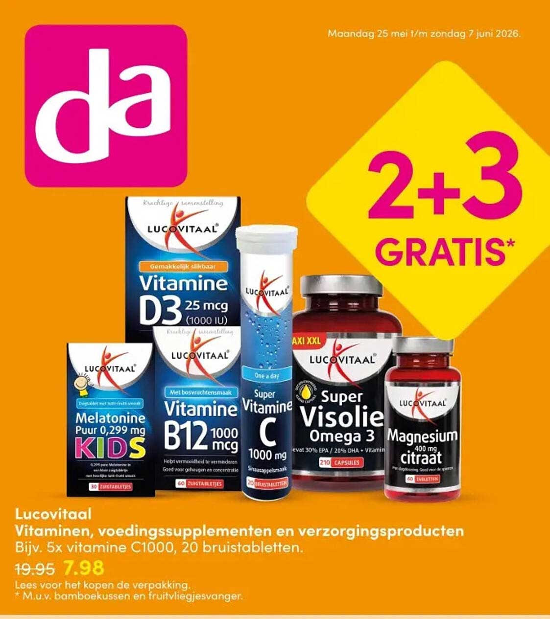 Lucovitaal Vitaminen, voedingssupplementen en verzorgingsproducten 2+3 GRATIS*