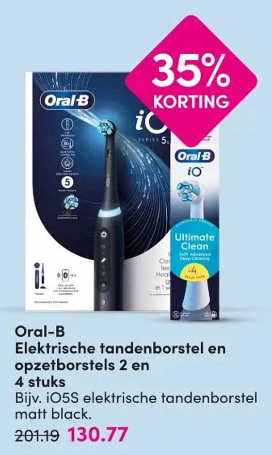 Oral-B Elektrische tandenborstel en opzetborstels 2 en 4 stuks