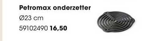 Petromax onderzetter