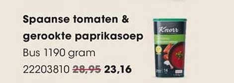 Spaanse tomaten & gerookte paprikasoep