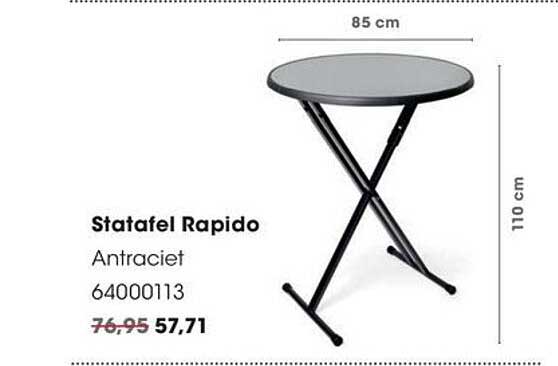 Sta­tafel Rapido Antraciet 64000113