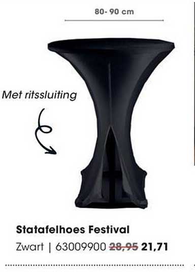 Statafelhoes Festival Zwart