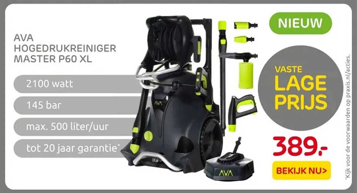 AVA HOGEDRUKREINIGER MASTER P60 XL
