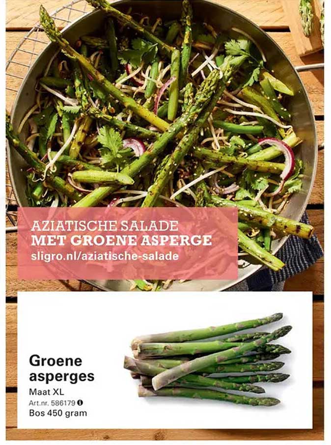 Aziatische Salade met Groene Asperge