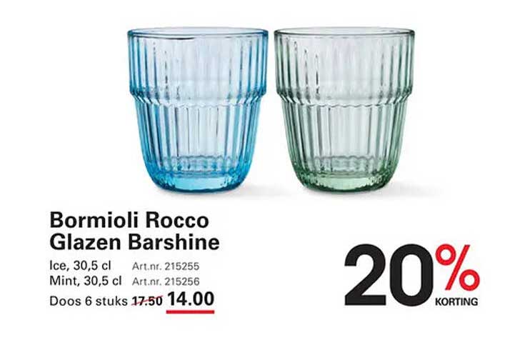 Bormioli Rocco Glazen Barshine