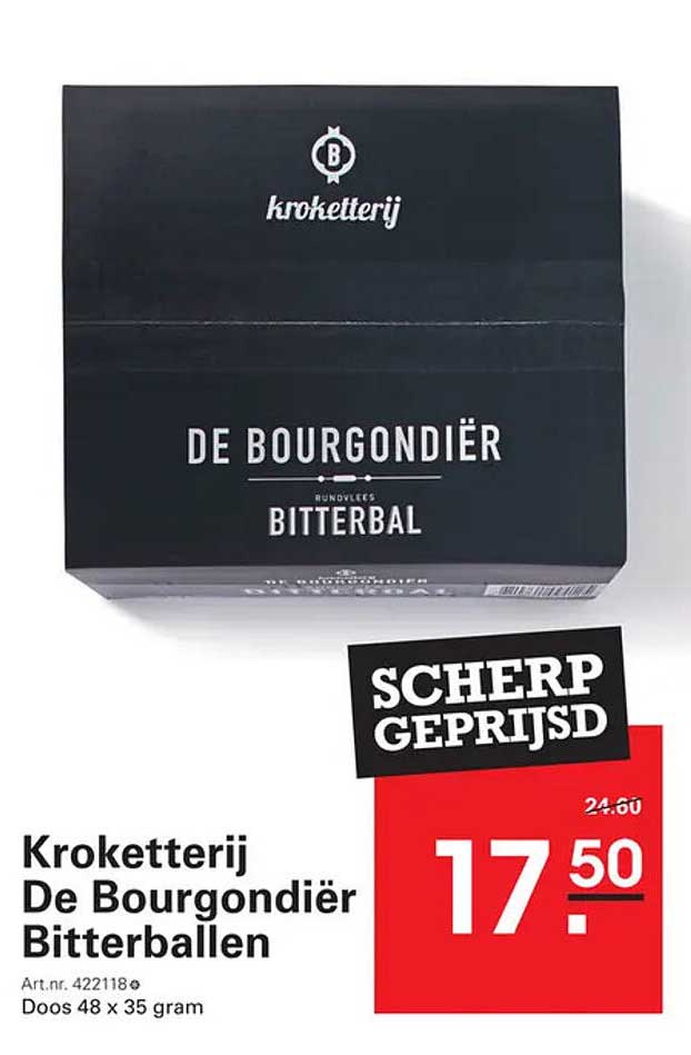 Kroketterij De Bourgondière Bitterballen