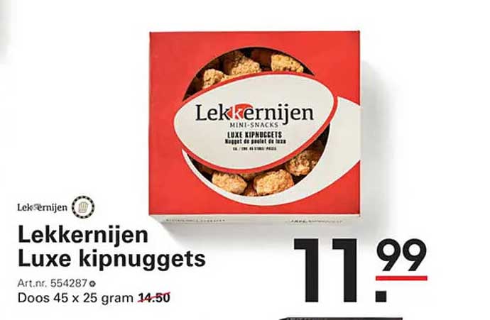 LekkerNijen Luxe kipnuggets