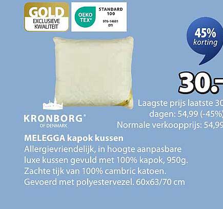 MELEGGA kapok kussen