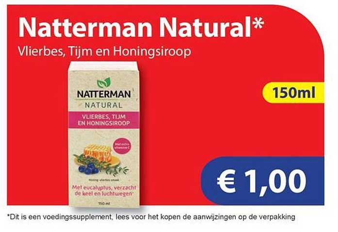 Natterman Natural* Vlierbes, Tijm en Honingsiroop