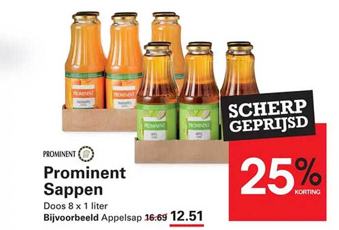 Prominent Sappen Doos 8 x 1 liter