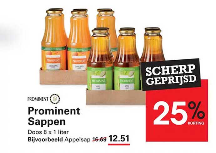 Prominent Sappen Doos 8 x 1 liter