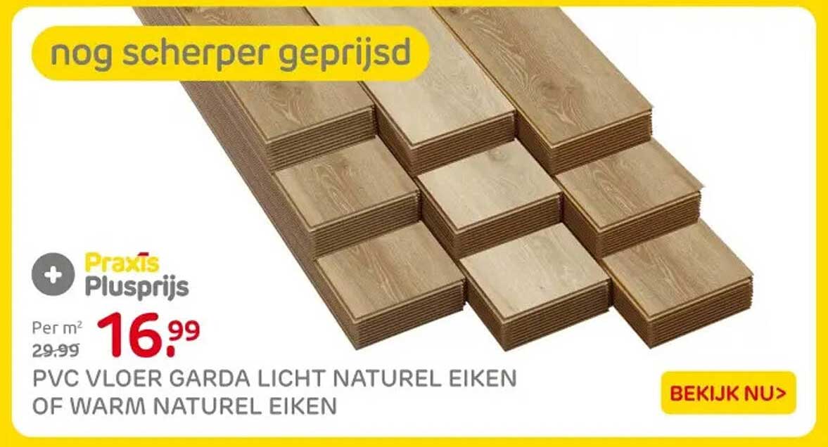 PVC VLOER GARDA LICHT NATUURL EIKEN OF WARM NATUURL EIKEN
