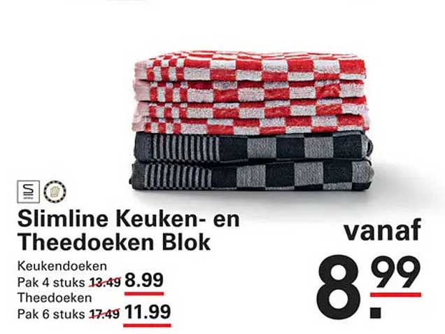 Slimline Keuken- en Theedoeken Blok