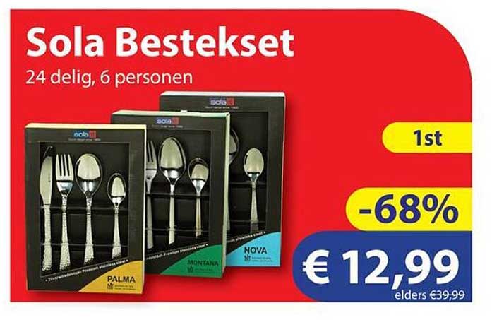 Sola Beste set 24 delig, 6 personen