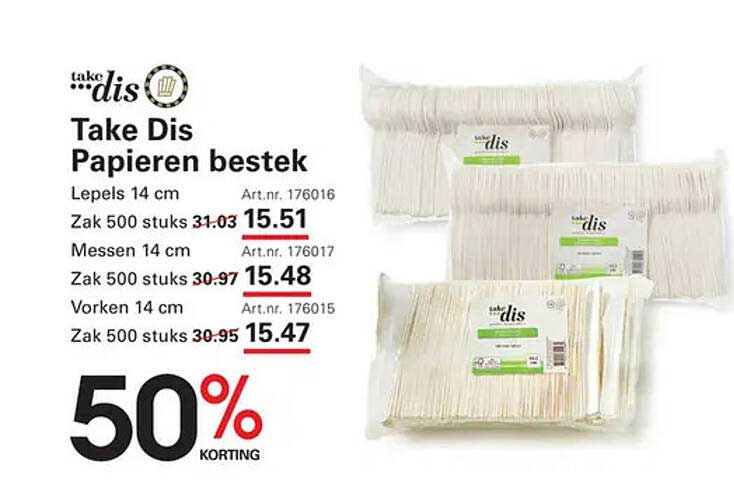 Take Dis Papieren bestek
